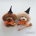 【受注製作】トイプードルのハロウィンブローチ