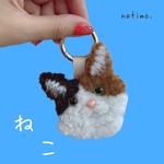 ねこキーリング(三毛)