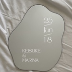 ウェルカムミラーステッカー　ウェルカムボード　ウェルカムスペース結婚式