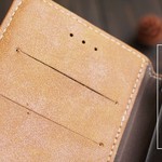 【受注製作】シックな美　なめらか牛革iphone7/plusケース　丈夫な作り　茶色 K827
