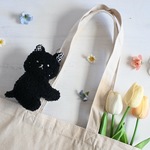 くっつきぬいぐるみ　ねこちゃん（黒）