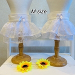 新作 ✨ レース 🤍 小型犬用 レーススカート♡ 完成品 マナースカート Mサイズ 1点  うちの子グッズ