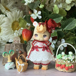 いちごのシルクハットSET＊レッド