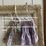 くすみパープルのcamisole one-pieace