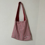 ＊数量限定＊【ストライプレッド】トライアングルバッグ L