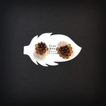 White Feathery spangle Pierce（Earring）