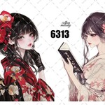 original sticker « no.6313 »     //     人物ステッカー オリジナルステッカー オリジナル人物ステッカー ステッカー cotton melody ミニステッカー