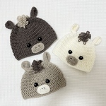 2026年 干支帽子　午年帽子 うま帽子年賀状 ニット帽子　帽子