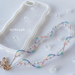 【再々再々再々販】シャボン玉虹色スマホハンドストラップ