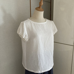 ☆新作　夏🌻⛵️SALE 4000円→3500円　　　　　　　　ふわぽこダブルガーゼ　パフスリーブブラウス