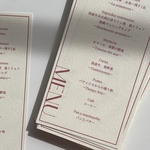【カラフル】メニュー表　ウエディング　結婚式 ペーパーアイテム