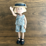 ドール服セット　ハーフパンツのセットアップ　花柄　カンカン帽　ニコルちゃん　マドレーヌちゃんのお洋服