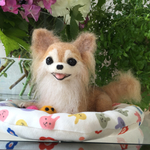 羊毛フェルト 瞳ウルウルのチワワちゃん