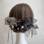 髪飾り  リボン髪飾り パール髪飾り　 卒業式髪飾り  卒業式 結婚式髪飾り 袴髪飾り リボン りぼん髪飾り 髪飾りパール 袴 ヘッドドレス　推し活　オケージョン　オーガンジーリボン