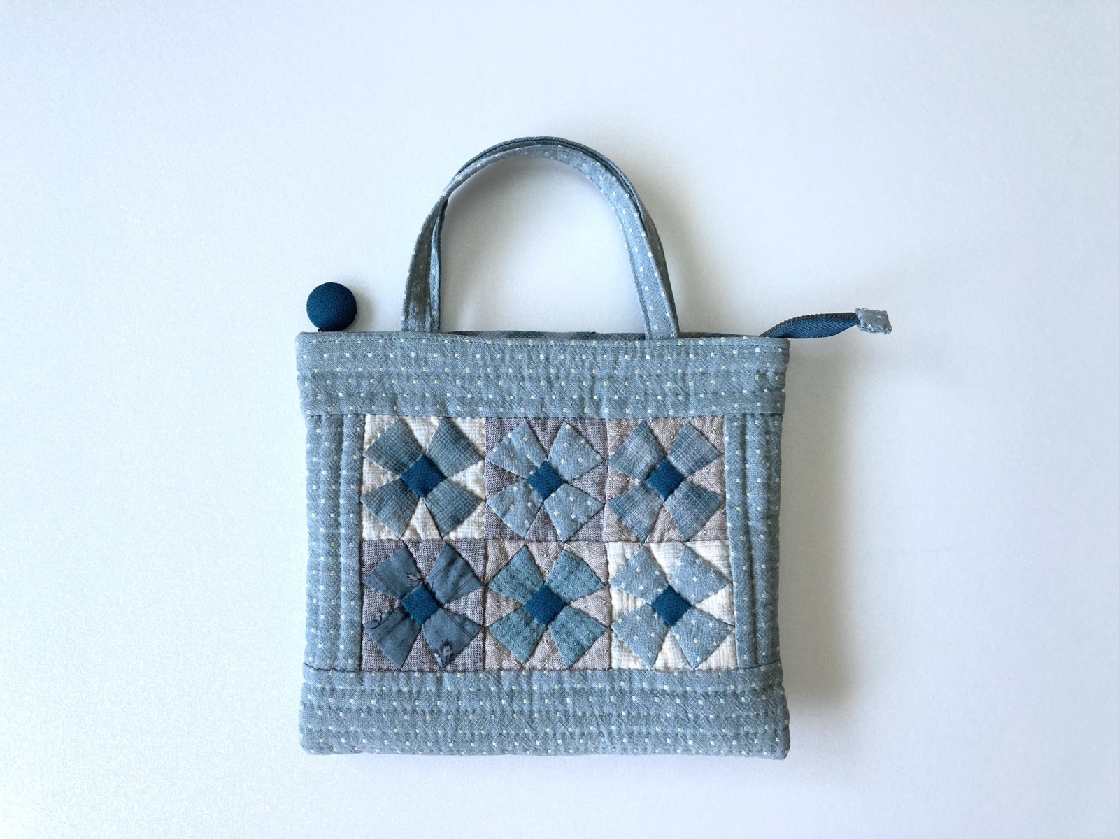 パッチワークキルト　特大　トートバック　52✖️39✖️19cm ハンドメイド パッチワークキット,パッチワークバッグのキット | キルトパーティ