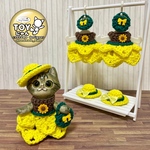 ひまわりコスチューム３点セット♡TOYにゃん用