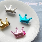 のこりピンク・ブルーのみ★記念日に★*Happy Anniversary Crown* ベビーヘアクリップ
