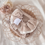 ベビー スタイ かぼちゃパンツセット ❉   ❊  ギフト セットアップ 出産祝い バースデー ハーフバースデー マンスリーフォト フリルスタイ 