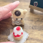 ちいさな夏の贈り物*かき氷とくまちゃんセット*～森の初恋いちごミルク氷～限定販売