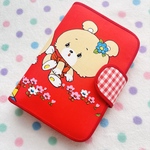 昭和レトロ*＊Happy KUMA☆大きめ母子手帳ケース