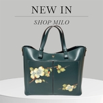 エレガントなハナミズキハンドバッグ（ショルダー付き）