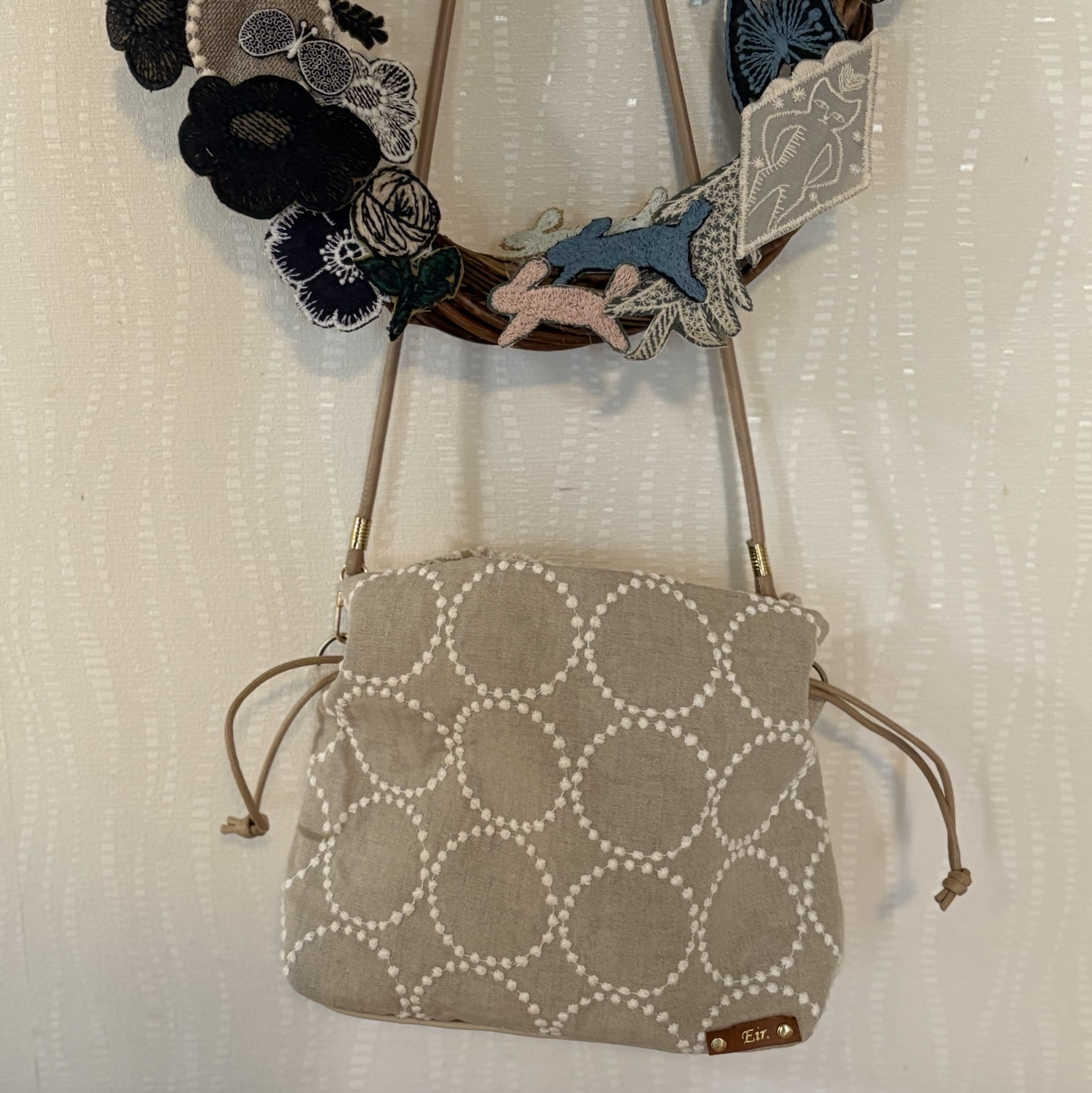 「専用」ミナペルホネンエアリーポシェット　ハンドメイド りんご様専用 ミナペルホネン ハンドメイド エアリーポシェット