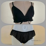 Choose！シンプルな、、ストレスフリー ブラ＆ショーツ : : Black