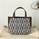 ⚮̈ミナペルホネン　mottoかくれんぼトート　pomppia brown