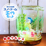 【手作りキット】人気商品！まるでミニ水族館！スノードーム工作キット 小学生 夏休み工作 自由研究　プレゼントにも