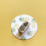 パイナップルのラバースタンプ　果物はんこ［20×40mm］