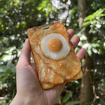 🌳森のベーコンエッグトーストのパスケース