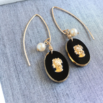14kgf【ヴィンテージカメオ】ピアス