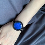 dark blue labradorite / asymmetry bracelet #マクラメブレスレット#