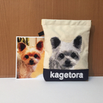 yukekiki様オーダー品❤︎愛犬の刺繍ポーチ