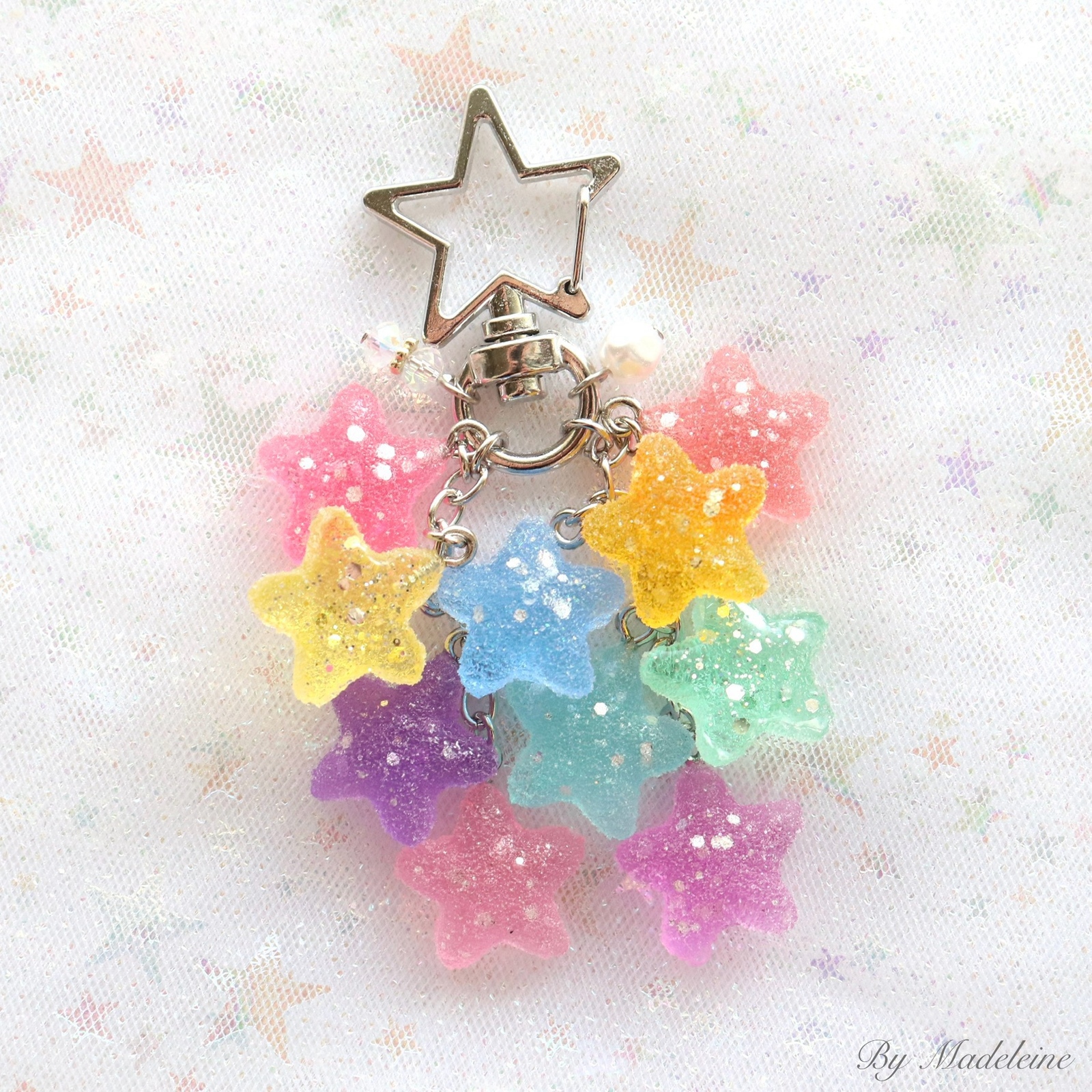 じゃらじゃらキーホルダー ジャラジャラ レジン タイガーちゃん♥じゃらじゃらキーホルダー ジャラジャラ