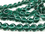 ハートピーチ11mm8個　チェコビーズ