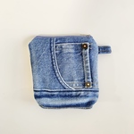 デニムのスクエアポーチ #1