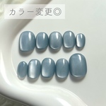 サイズオーダーネイルチップ ぷるぷるマグネットネイル 𓍯