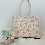 【goronekobear様】いちご柄ＢデザイントートバッグL