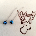 沖縄❥蓄光ほたる石　アメリカンピアス