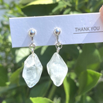 【人気】透明感❅氷の涼やかなイヤリング/ピアス　レジン　夏のイヤリング　夏のピアス