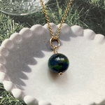 3500円→2900円【再販3】🌎14kgf🌎アズライトのネックレス　