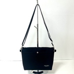 帆布ショルダーS(ファスナータイプ)《ブラック》サコッシュ　帆布バッグ　ミニバッグ　ショルダーバッグ　無料ラッピング　