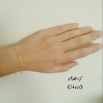 《14kgf》Gold Bar Bracelet