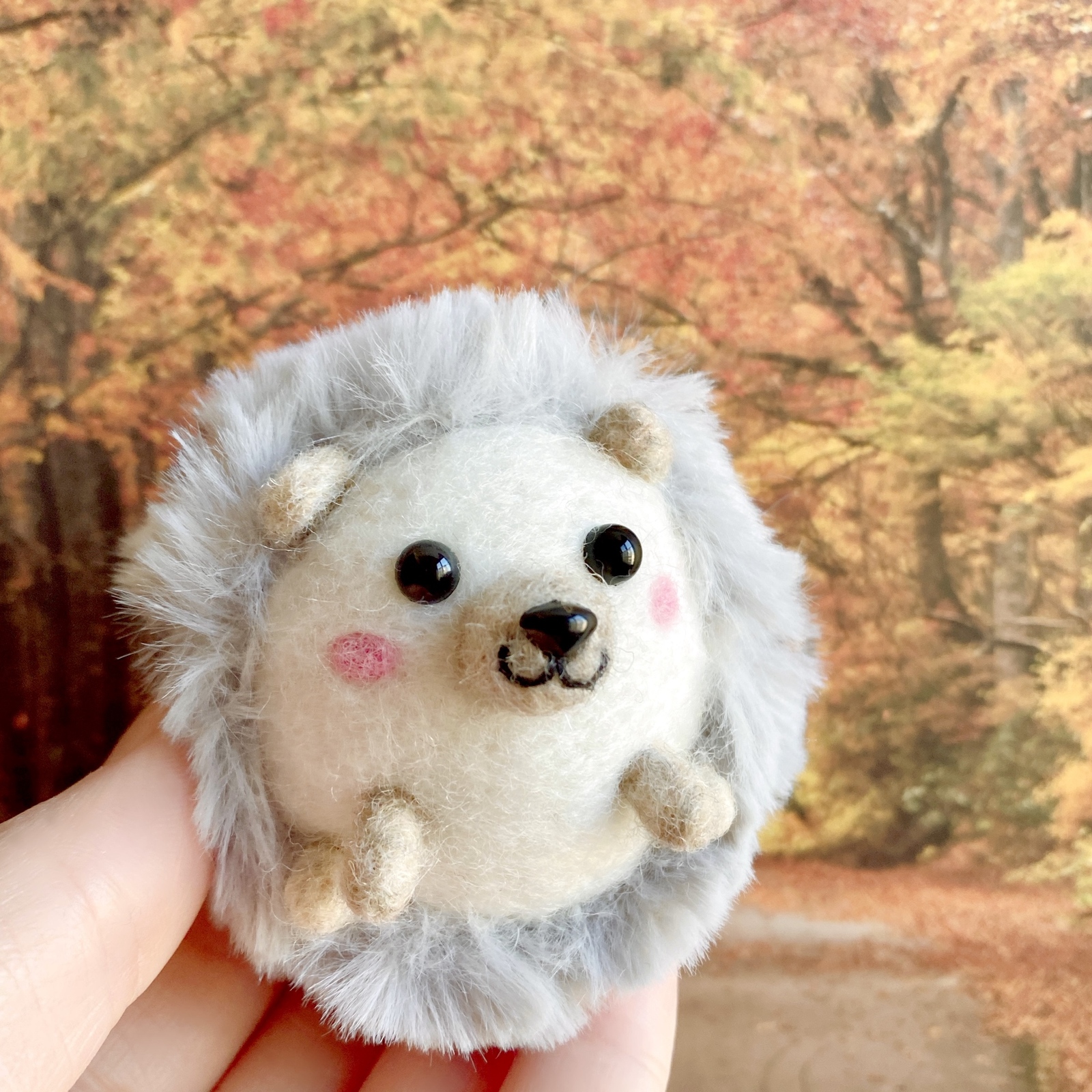 置いているだけで幸せ気分♡茶トラ猫ちゃんの置き物 羊毛フェルト