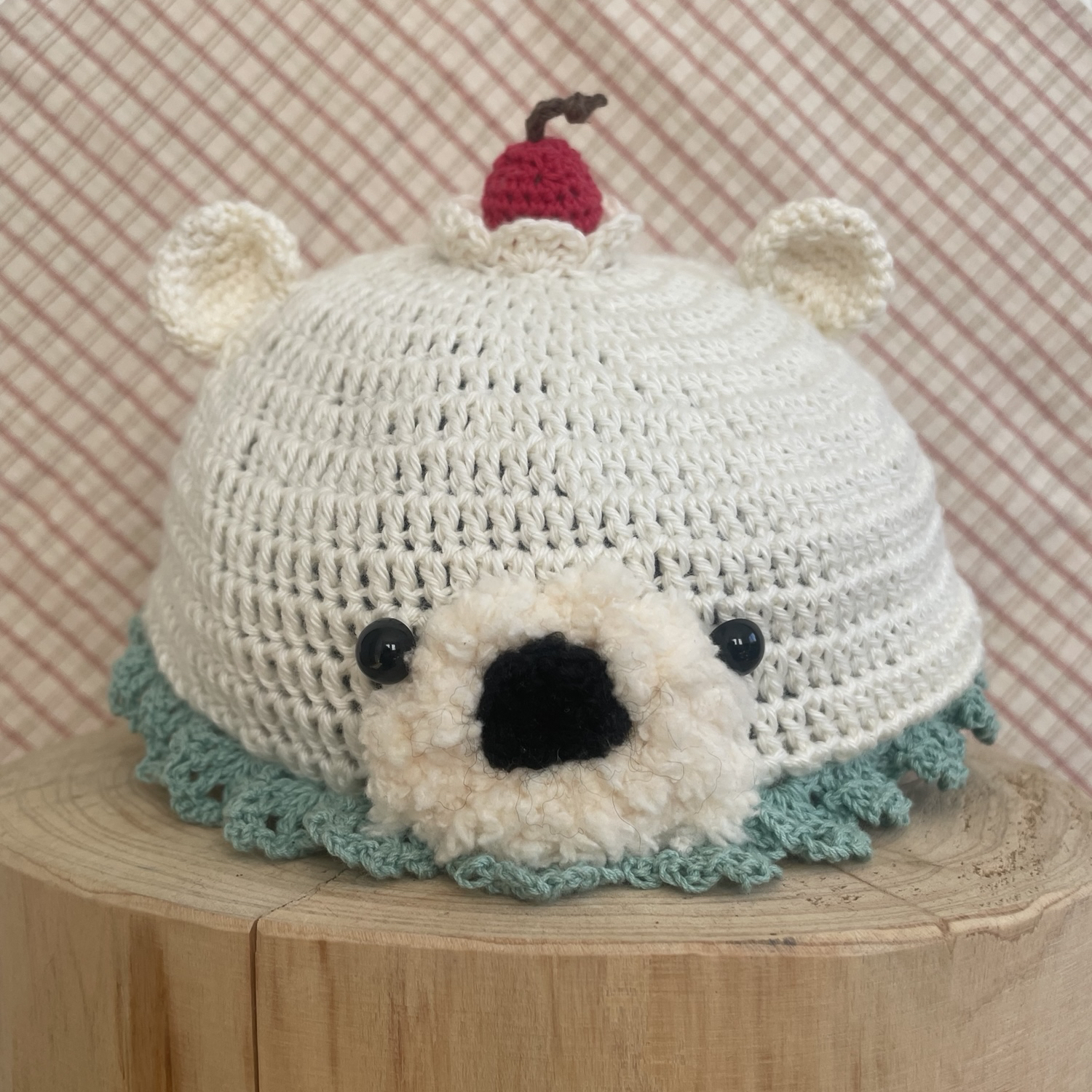 受注製作・送料無料】もりのくまちゃんベレー帽 くま ベレー帽