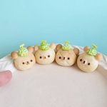 (受注製作)メロン帽子をかぶったくまメロンパン