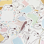 手帳やノートに★書き込める ねこいろいろシール（スタンダード）