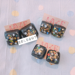 SALE! 夜空のスクエアピアス&イヤリング