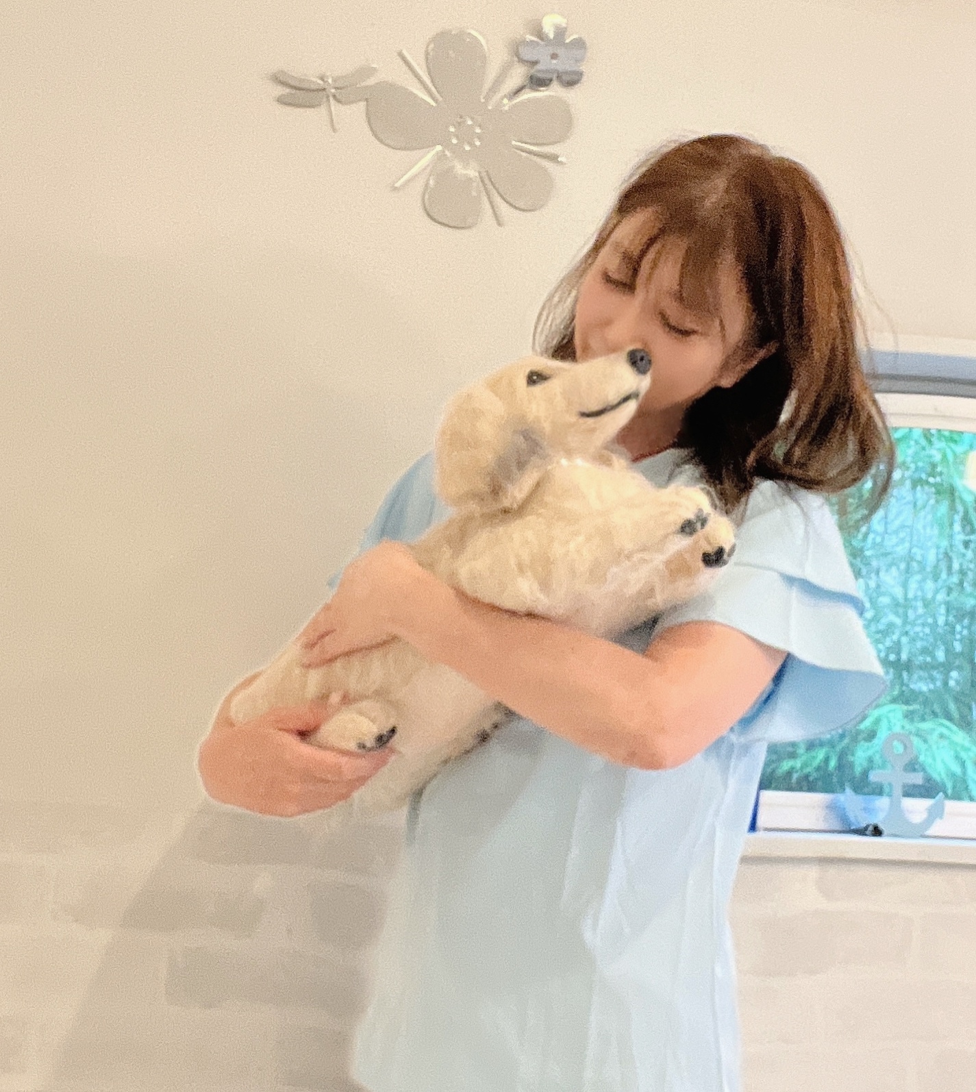 える様　オーダー専用　羊毛フェルト　犬　ミニチュアダックス　パピヨン　ミックス える様 オーダー専用 羊毛フェルト 犬 ミニチュアダックス